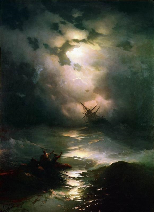 Shipwreck on the North Sea